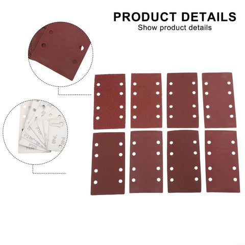 Awesome 80-Piece Premium Sanding Sheets With Durable Grit Assortment For Wood And Metal Projects showing various sanding sheets.