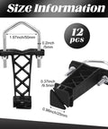 48 Pack Tube Post Insulators For Electric Fence Wire, T Post Insulators For Chain Link, Black Durable Plastic And Steel