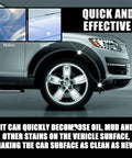 Before and after image of Car Scratch Repair Spray Kit With Nano Scratch Remover showing surface scratch fix on vehicle side panel.
