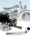 Heavy Duty Exhaust Header Pipe Replacement For Predator 420cc And GX Series Engines Including GX240 GX270 GX390 with mini bike backdrop