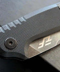Close-up of Folding Knife With D2 Blade And G10 Handle, Durable Everyday Carry Pocket Knife For Survival, Outdoor Camping