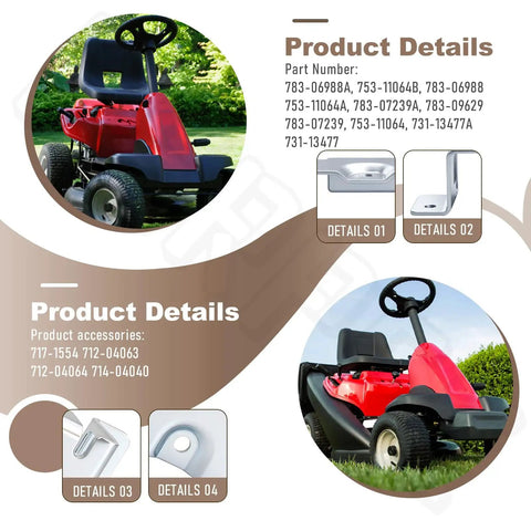 CR12 Steering Service Kit for Lawn Tractors with focus on easy install, fits Troy-Bilt TB30R, MTD Columbia CR30, Cub Cadet CC30
