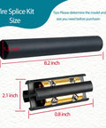 Underground Wire Splice Kit For Romex 14/3 To 8/3 UF Cables Direct Burial 600V Max Waterproof With Heat Shrink Tubing And Connectors dimensions