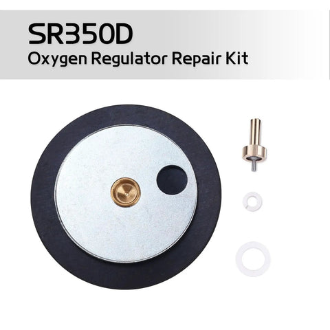 SR350D Oxygen Regulator Repair Kit With Diaphragm No Fuss Rebuild Parts For Oxygen Regulator Compatible With SR350D And Other Welding Gas Gear No Air Leaks Stable Pressure Tight Fit Budget Friendly, diaphragm and seals