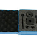 Double D Punch Die Set Pro Grade 0.769 In By 0.642 In Knockout Holes With Case Hardened Tool Steel Dies 0.125 In