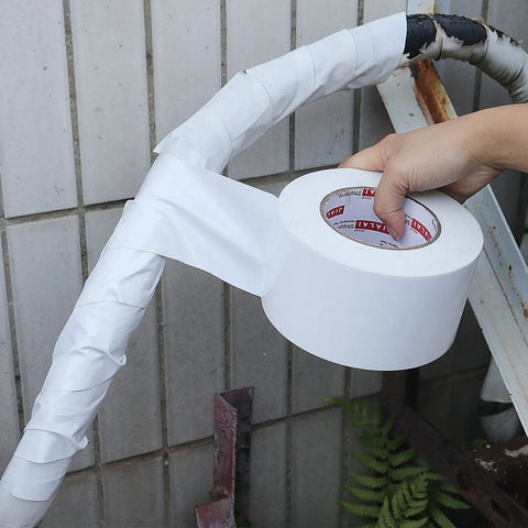 White Duct Tape 4 Inch Wide Industrial Grade 9 Mil Heavy Duty Tape 55 Yards Long Waterproof Strong And Flexible With No Residue