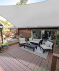 Built To Last Outdoor Rectangle Shade Sail Waterproof Sun Shade Canopy UV Block For Pergola Patio Backyard Deck installed