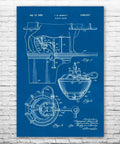 Keep It Real With This Old School Milking System Patent Poster For Top Shelf Farmhouse Kitchen Or Restaurant Wall Decor Heavyweight Matte Blueprint Paper Print, 24x36 inch.