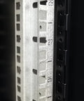 Vented top cover of a 48U Server Rack Cabinet With Vented Top Cover And Two Adjustable Shelves For Networking Gear.