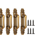 Set Of 4 European Style Vintage Door Handles For Cabinets Drawers Cupboards And Sliding Doors, with screws, in antique finish