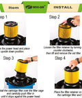 Two Pack Standard Cartridge Filter Replacement For VCFS Fits 5 To 16 Gallon Wet Dry Vacuums installation steps 1-4