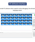 PC software interface for 16 Channel PWM Servo Tester Board With Over Current Protection And USB Port for DIY bots