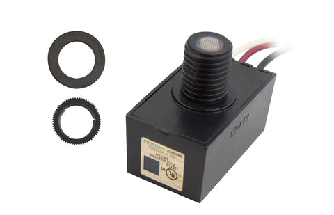 Outdoor Dusk To Dawn Photocell Sensor For Lamps And Fixtures No Manual Switch Needed Auto On At Dusk And Auto Off At Dawn 120V UL Listed Black