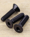 10-32 By 3/4 Inch Flat Head Socket Head Cap Screws Black Oxide Coated 304 Stainless Steel 18-8 Full Thread Coarse Hex Drive