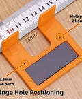 Quick-Install Cabinet Door Hinge Adjustment Tool Kit Magnetic 2mm Gap Alignment Jig Shims Spacer on wood surface