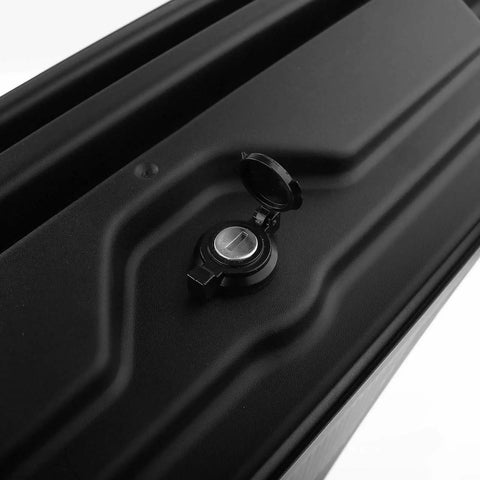 Close-up of the lock mechanism on the Heavy Duty Left Side Truck Toolbox For Chevy Silverado 1500 And Gmc Sierra 1500.