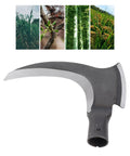 High Manganese Steel Scythe For Yard Work, Multifunction Gardening Tool With Double Sickle Head, Easy Install, Heavy Duty