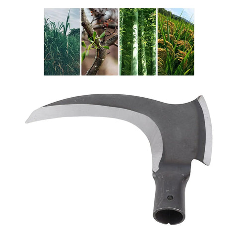 High Manganese Steel Scythe For Yard Work, Multifunction Gardening Tool With Double Sickle Head, Easy Install, Heavy Duty