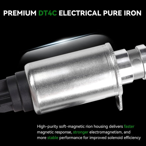 Close-up of VCT Solenoid Replacement Kit for Ford Lincoln Mercury V8 4.6L 5.4L Engines, showing smooth metal finish.