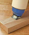 Woodworking Glue Applicator Kit With 8oz Bottle Easy Squeeze Spout And Red Cap Centering Guide Attachment Silicone Brush