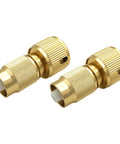Rustproof 2Pcs Aluminum Garden Tap Hose Connectors And Faucet Adapter Kit For Heavy Duty Watering, Car Washing, And Leak-Free Outdoor Hoses That Are Totally Sick Of Dying., 2 gold hose adapters