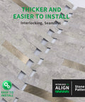 Transform Your Space Fast With These Super Simple Peel And Stick Backsplash Tiles Made From Tough Waterproof Pvc That Resist Heat And Stains Perfect For Kitchens Bathrooms And Fireplaces Ten Sheets Cover Almost Ten Square Feet In A Stylish White Marble, showing interlocking stone pattern.