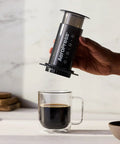 Barista Level Portable Coffee Maker With Chamber And Plunger And Filters For Espresso Style Brews On The Go Quick Coffee Machine