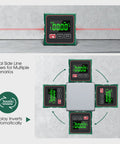 Pro Grade Angle Finder Magnetic Level With Laser Gauge For Table Saw And Woodworking LCD Backlit Display Level Tool For Construction And Machinery 0.2 Degree Precision Data Hold 4x90 Degree Coverage, green digital angle finder with side laser