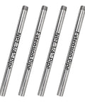 Heavy Duty 3/4 Inch Threaded Steel Pipe Extenders 2 Pack 30 Inches Long For Pipe Clamps And Woodworking Jigs view of four steel extension pipes.