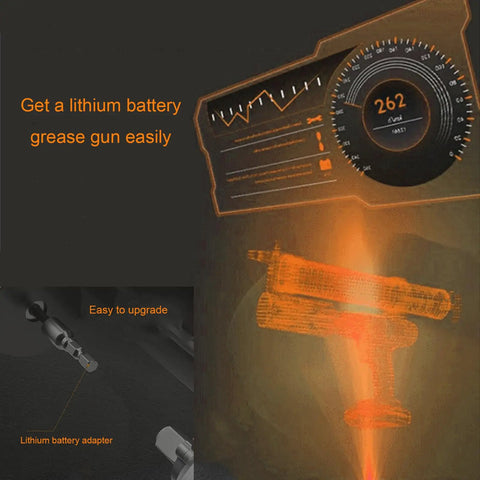 Image showing Grease Gun Adapter For Cordless Drills And Impact Drivers Turns Pneumatic Tools Into Electric Grease Guns.