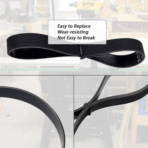 Replacement Drive Belt For Porter Cable PCB270TS Table Saw 5140085-55 high precision durable black belt in workshop
