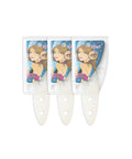 3 Pack Clear Silicone Bikini Strap Protectors With Satin Soft Feel, Hypoallergenic And Machine Washable in packaging