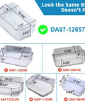 Left Side Refrigerator Door Shelf Replacement For Models RF262BEAESR RF261BEAESR RF260BEAESG RF260BEAESR dimensions comparison