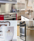 36 Inch Wide Stainless Steel Contact Paper Peel And Stick Vinyl Wrap For Countertops Tables And Appliances, 197 Inch Roll in modern kitchen settings.