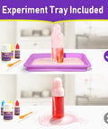 Science Kit With Over 60 To 155 Hands On Experiments And A Volcano STEM Lab featuring experiment tray and supplies