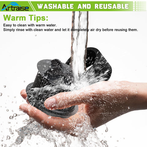 Washing Replacement Filter Kit For Bissell Style 9 10 12 And PowerForce Bagless Vacuums under running water