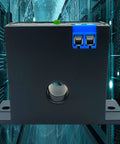 No Fuss AC Current Sensing Relay With 0 To 30 Amp Range Featuring Normally Closed Contacts and Lightning Fast Solid State Triggering for Heavy Duty Power Monitoring and Straightforward Install Jobs, front view with mounting holes.