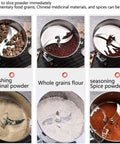 Pro Grade Home Grain Grinder And Powder Mill For Coffee Beans Herbs And Cereals Super Fine Powder Maker 220V grinding different grains