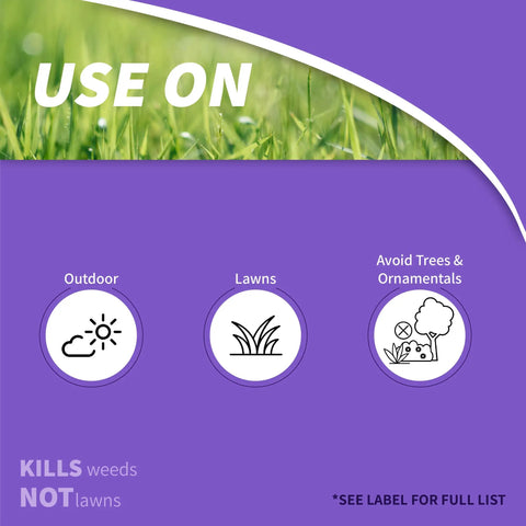 Lawn Friendly Chickweed Clover Oxalis Weed Killer Concentrate 16 Oz With Systemic Action Kills Roots Without Harming Grass instructions image