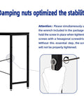 Illustration showing assembly of 32 Inch Computer Desk For Small Spaces With Storage Bag And Headphone Hook Space Saving Home Office Work Desk.