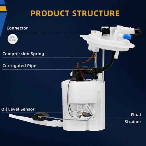Diagram of Fuel Pump Replacement For 2011 2014 Hyundai Sonata And 2012 2015 Kia Optima 2.4L L4 Engine showing parts