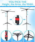 Outdoor Pool Towel Rack With Four Adjustable Arms Freestanding 51 To 71 Inches Height Foldable Drying Rack for towels in poolside