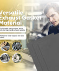 Terixe three-pack gasket material sheets, 15x11.8 in, non-asbestos, 0.8/1.0/1.2 mm, high-temp exhaust/engine gaskets