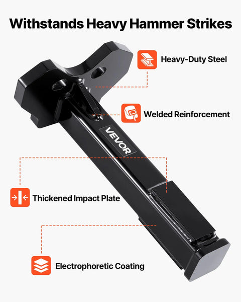 Wheel Bearing Hub Removal Tool Kit For 5, 6, And 8 Lug Hubs Universal Wheel Hub Buster Puller in black heavy-duty steel.