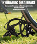 Heavy Duty 4 Piston Hydraulic Brakes For Electric Bike With Pre Bleed DOT 4 Fluid Waterproof 2 Pin Connector in grass