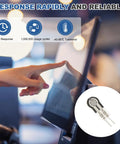 Thin Film Pressure Sensor Pad 30g To 10kg Range FSR 400 ST Flexible Force Sensor with hand using touchscreen