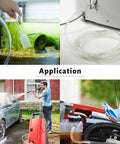 Clear Vinyl Tubing One Half Inch Inner Diameter Fifty Feet Long Low Pressure Flexible PVC Hose UV Resistant in various applications
