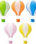 Hanging Hot Air Balloon Paper Lanterns Party Decor Set 12 Inch Colorful Lanterns For Easter Birthday Wedding Baby Shower Graduation And Classroom Ceilings