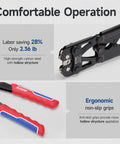 All In One Battery Cable Lug Crimping Tool Kit For 8 To One Zero AWG With 63 Copper Lugs And 25 Heat Shrink Tubes tool details