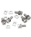 Top Shelf M6 X 16Mm Motorcycle Battery Terminal Bolts And Square Nut Kit 6 Pack Stainless Steel 304, includes bolts and nuts.